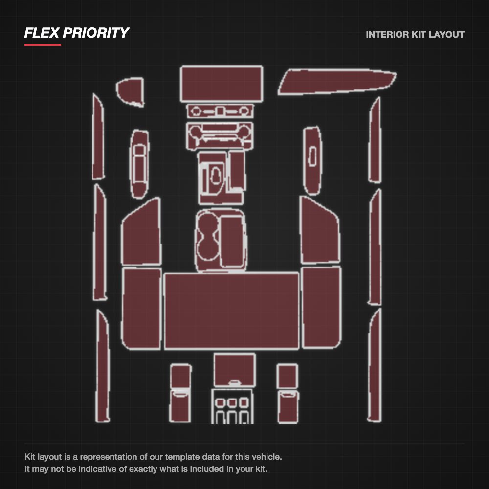 Lexus LM 2020-2022 kit layout (template 1)