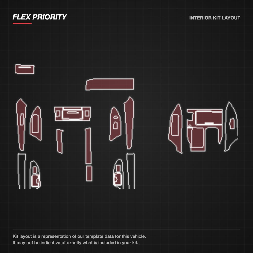 Lexus LX 2012-2015 kit layout