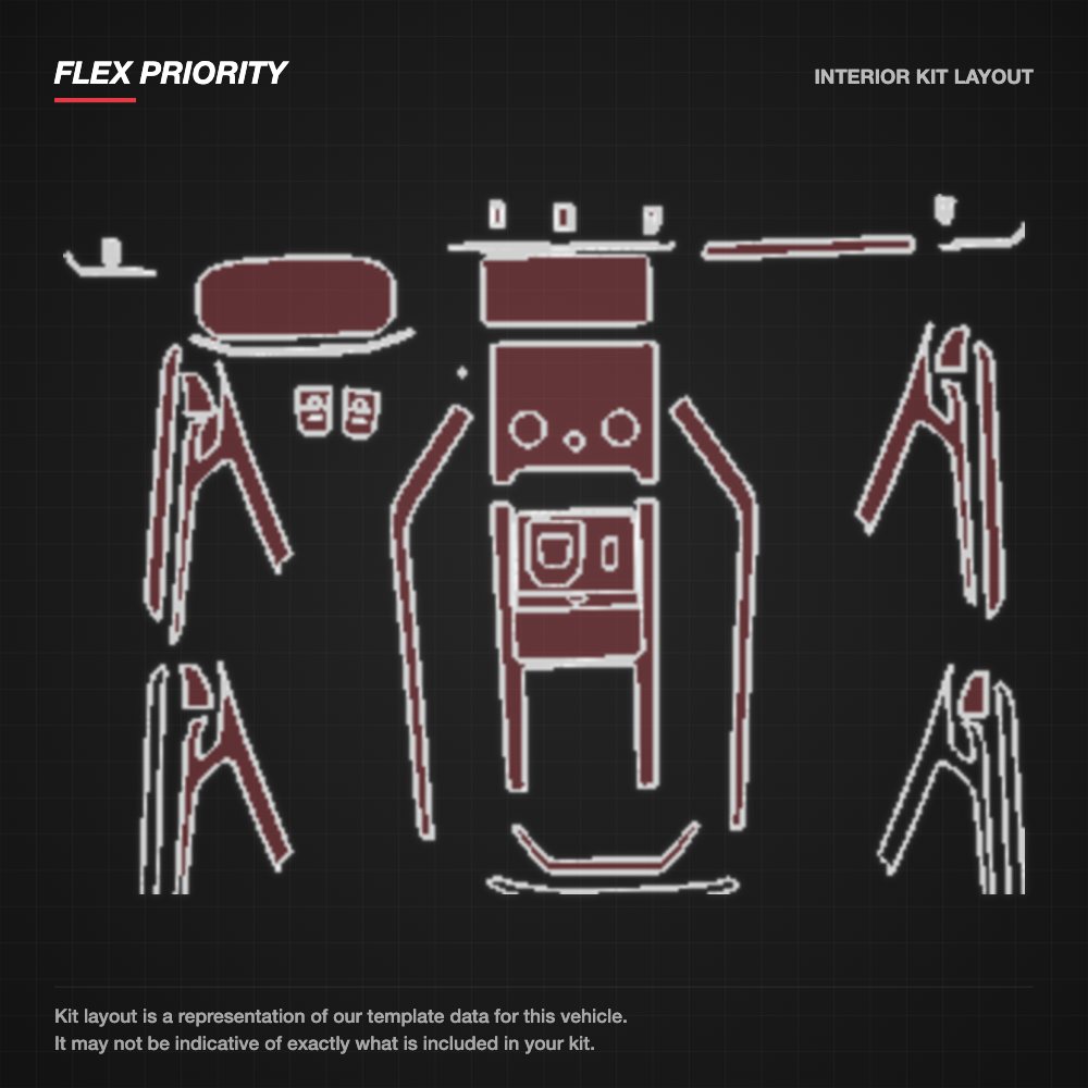 Land Rover Range Rover Evoque 2020 kit layout (template 1)