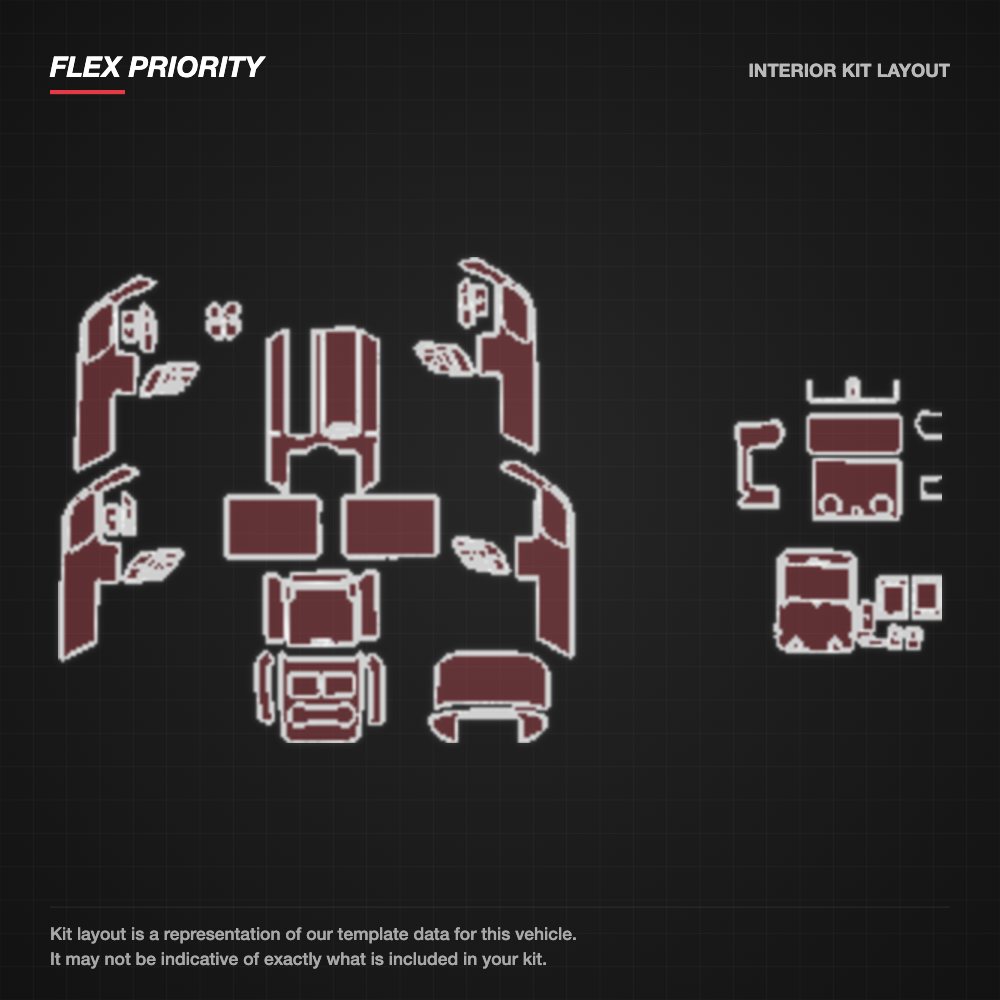 Land Rover Range Rover L 2018 kit layout (template 1)