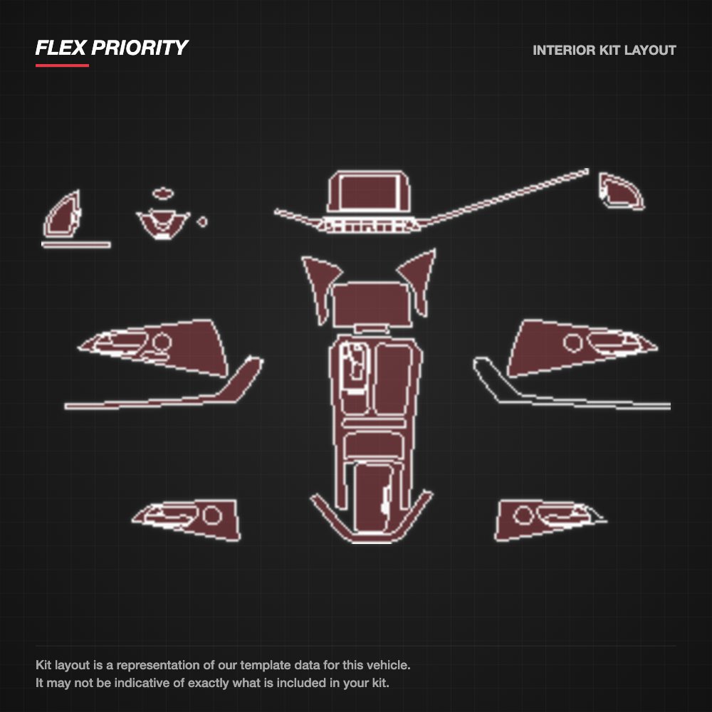Kia Stinger 2018-2020 kit layout