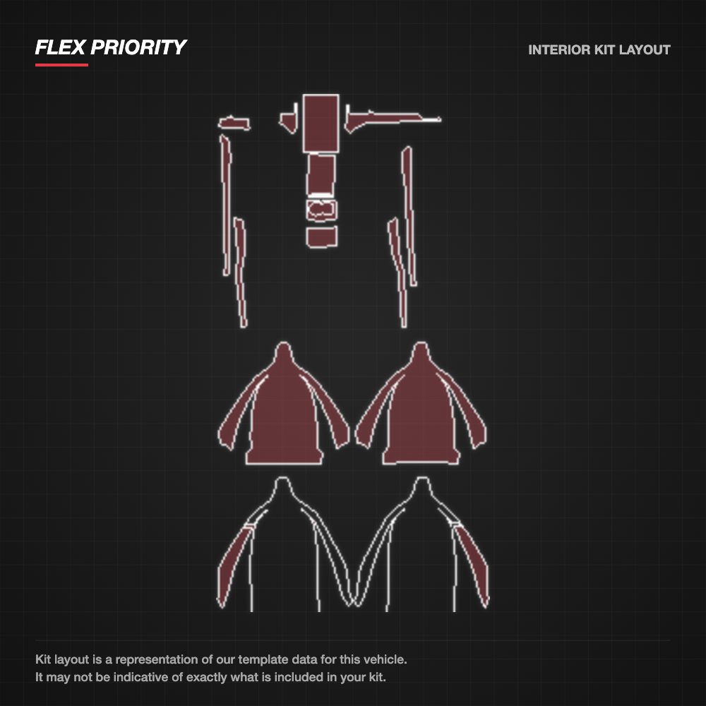 Tesla Model X 2018-2022 kit layout