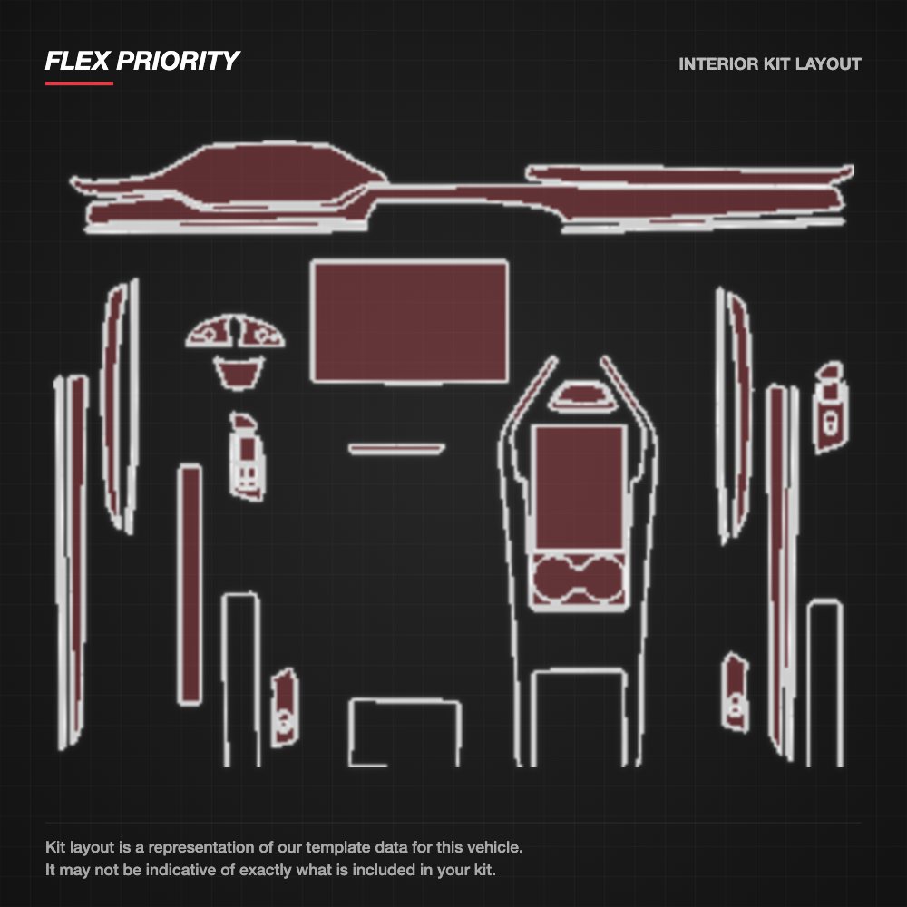Tesla Model X 2023+ kit layout