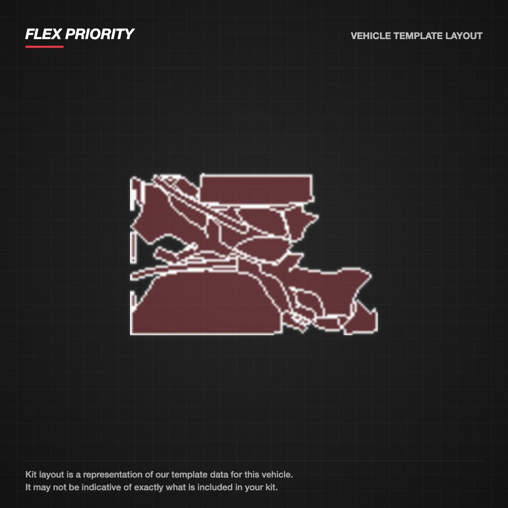 Kia Rio 2010-2014 kit layout
