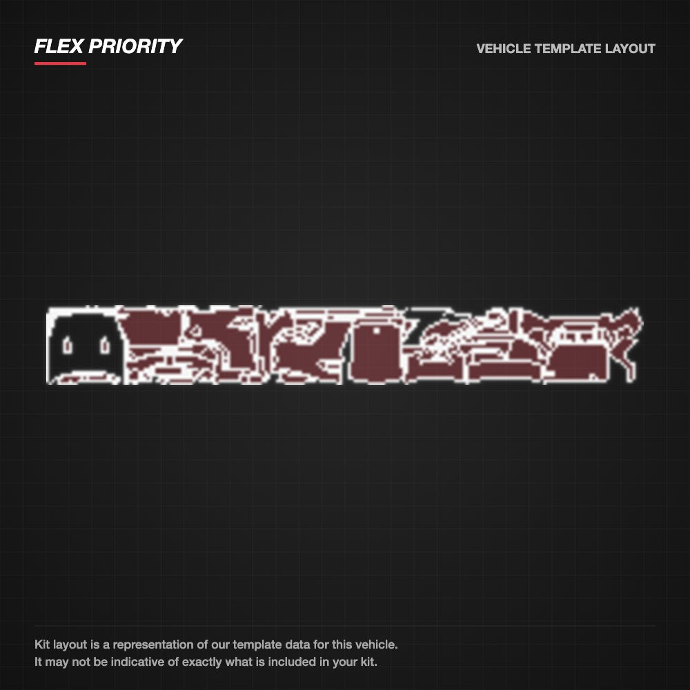 Nissan GTR 2017-2023 kit layout (template 1)