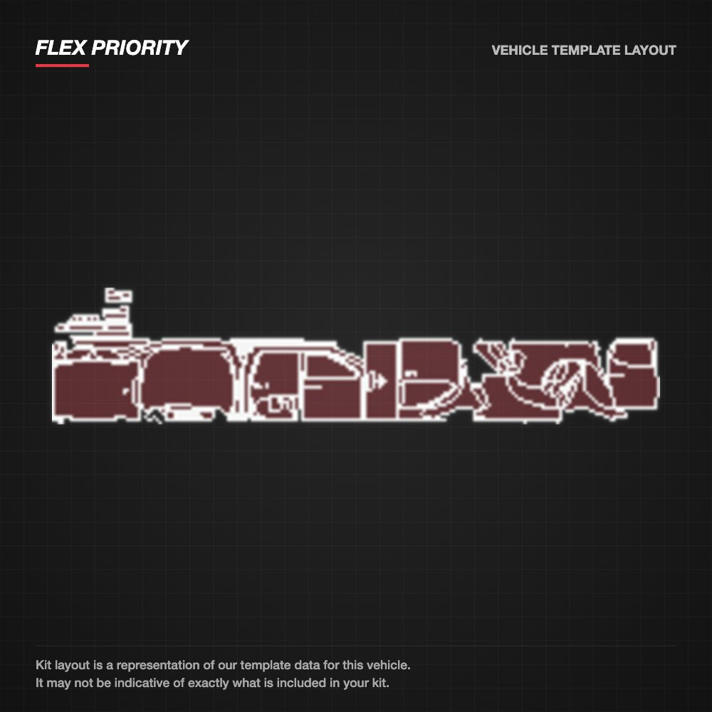 Nissan Navara 2024-2025 kit layout (template 1)