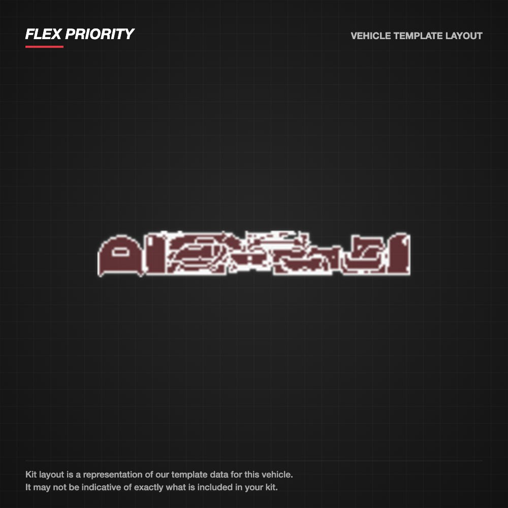 Chevrolet Camaro LT1 2022+ kit layout (template 1)