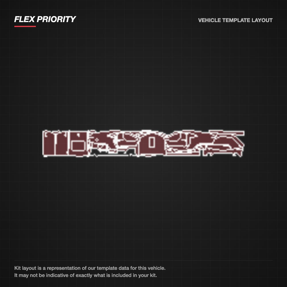 Chevrolet Camaro SS 2019+ kit layout (template 3)