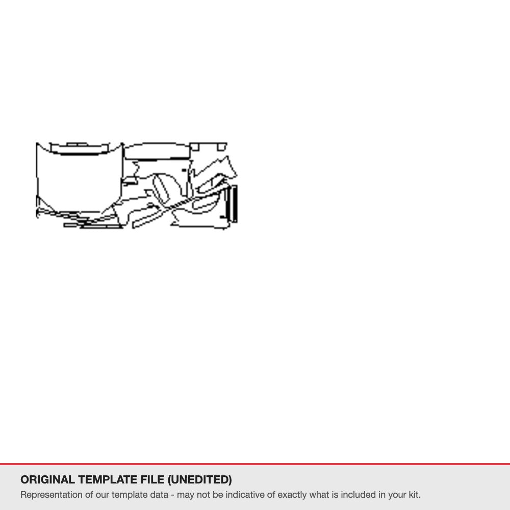 Audi A3 2010-2012 original template file (template 2)