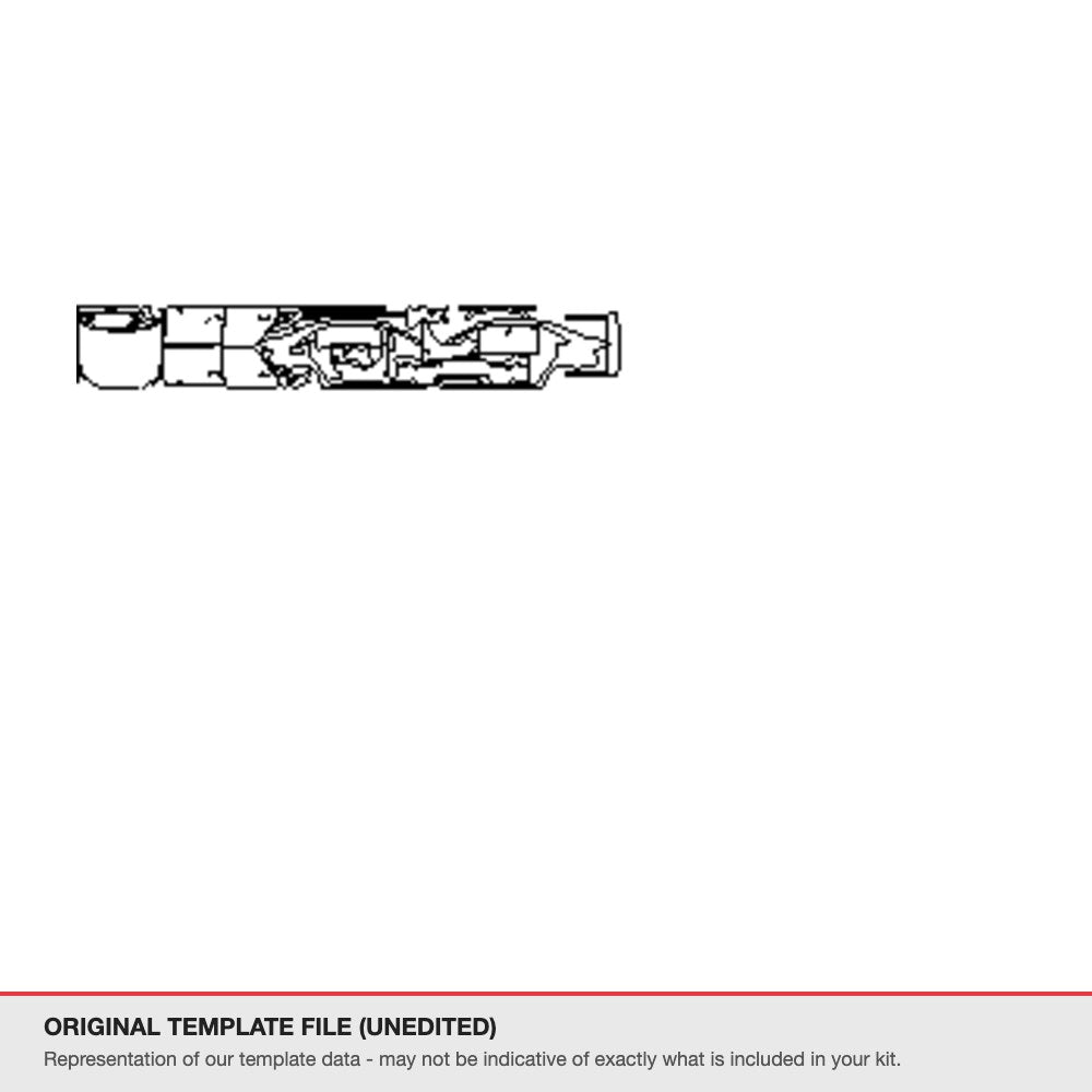 Audi A3 2017-2020 original template file (template 2)