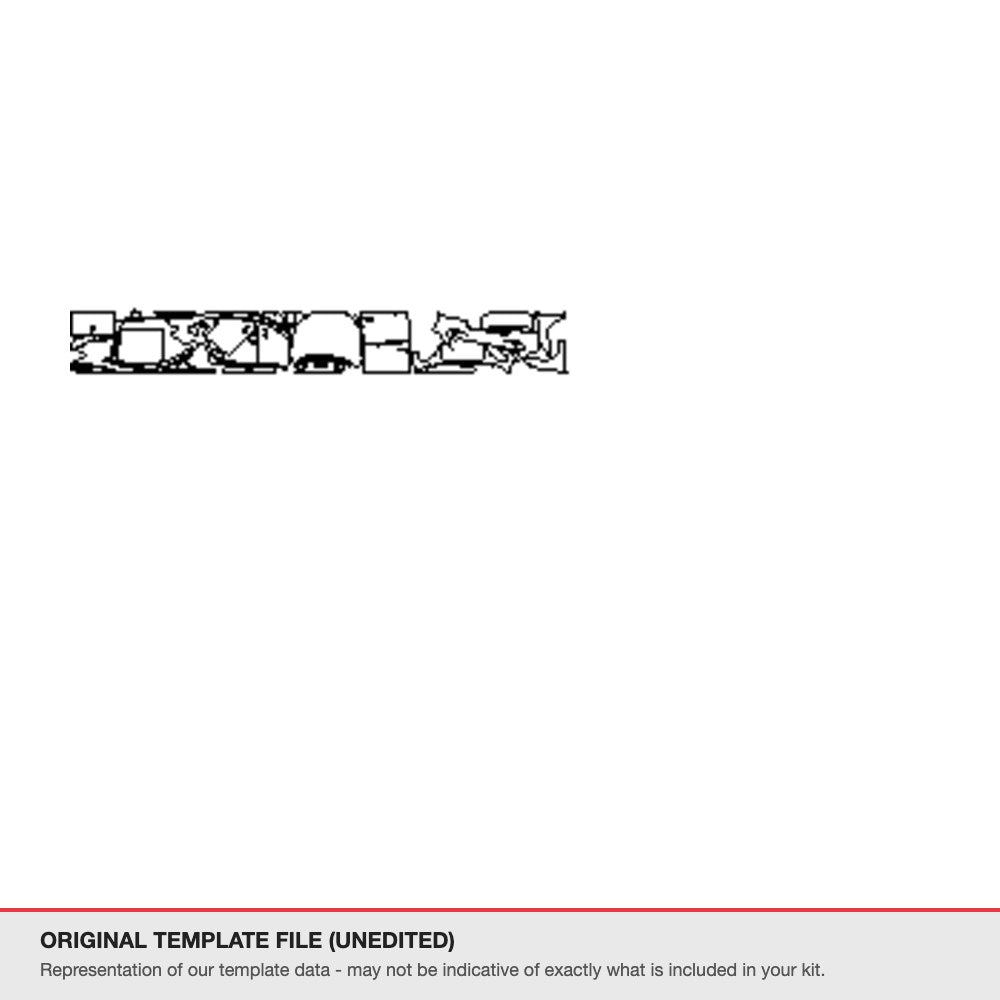 Audi A3 2021-2024 original template file (template 1)