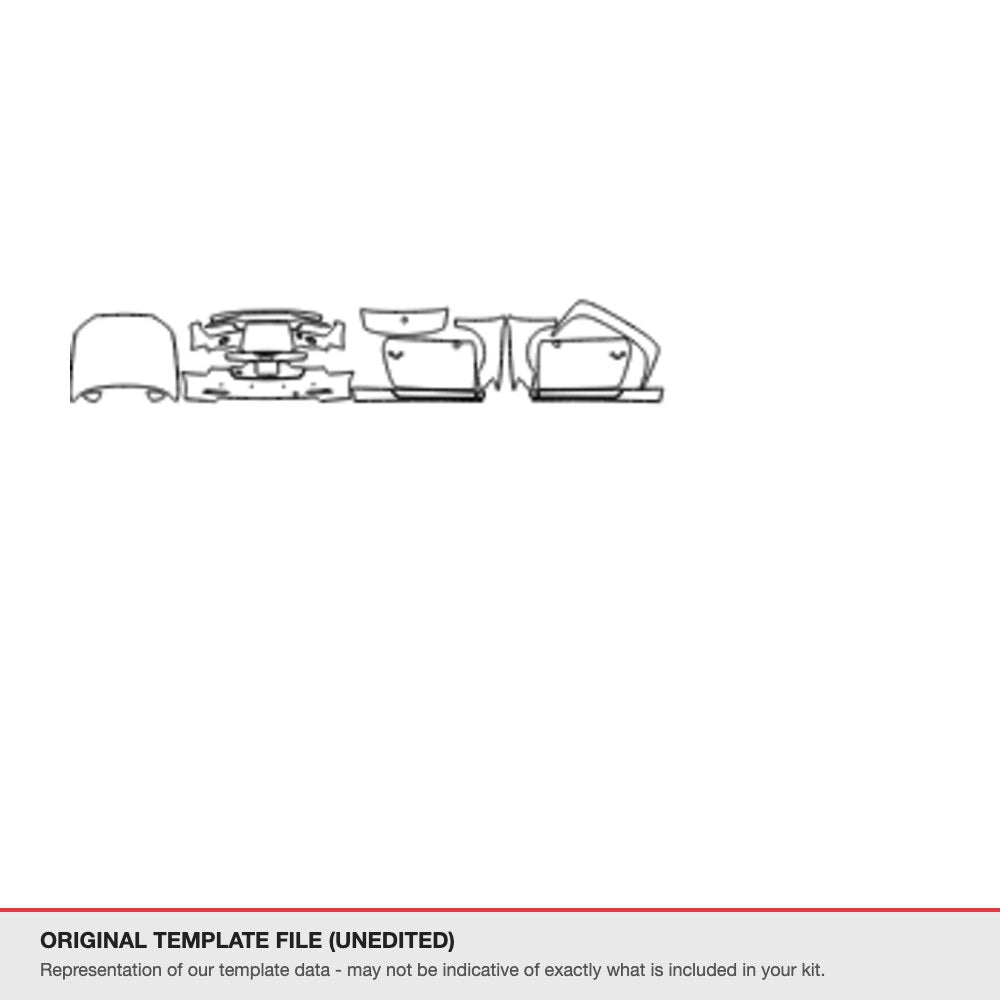 Audi A3 Roadster 2015-2016 original template file (template 1)