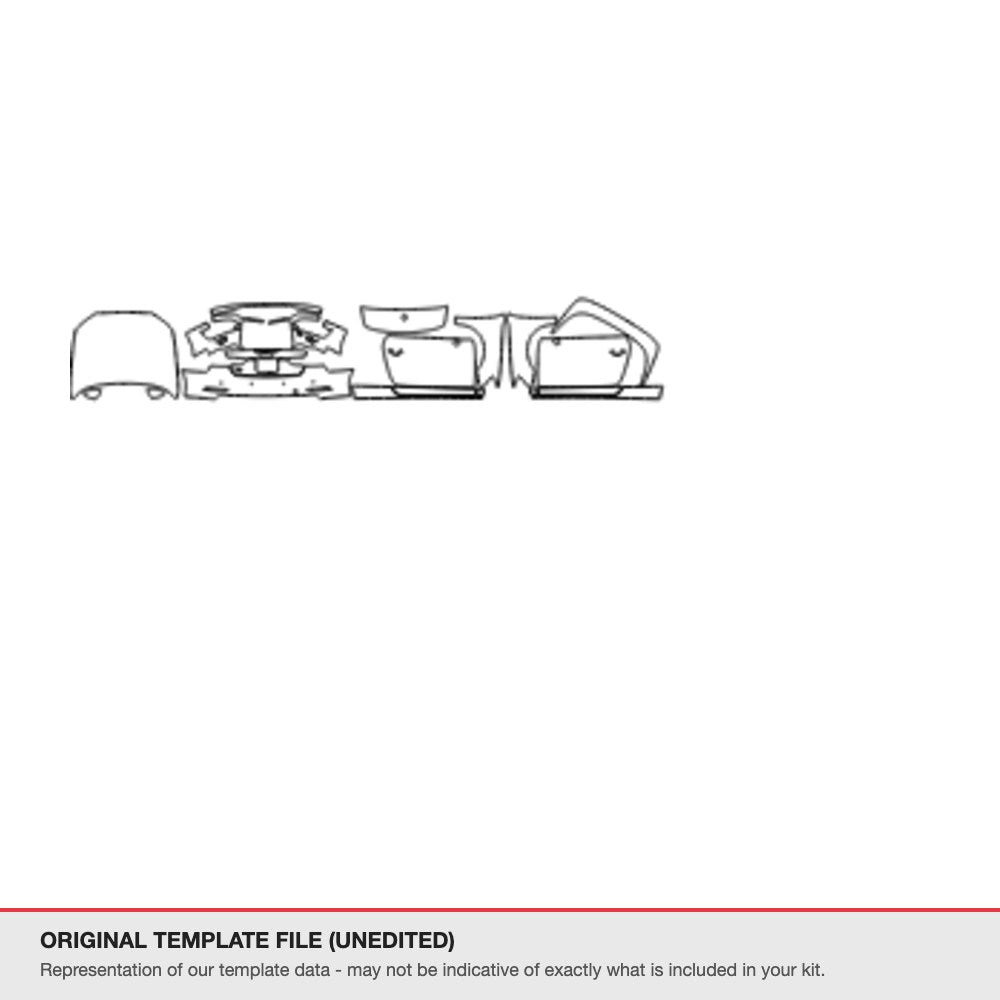 Audi A3 Roadster 2015-2016 original template file (template 2)