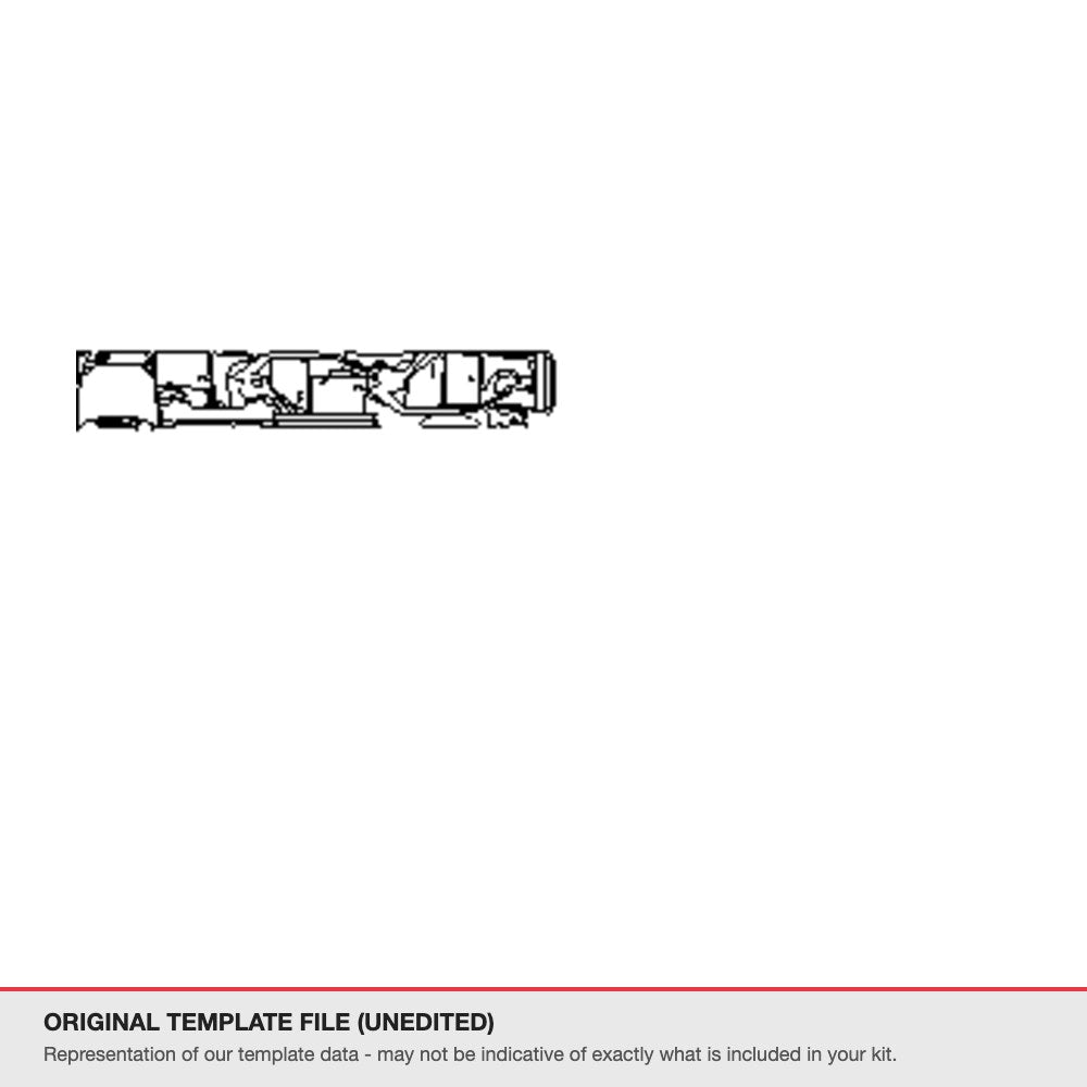 Audi A3 Hatchback 2017-2020 original template file (template 2)