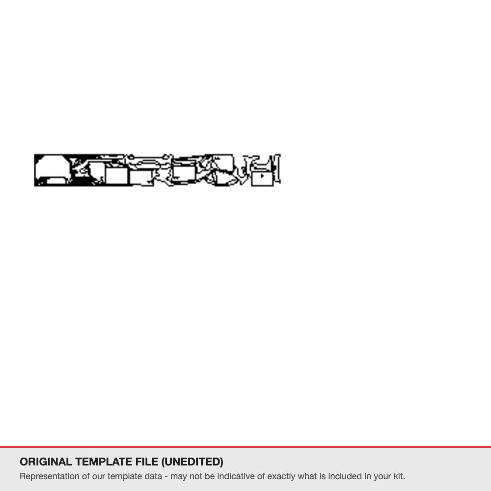 Audi A3 Hatchback 2025+ original template file (template 2)