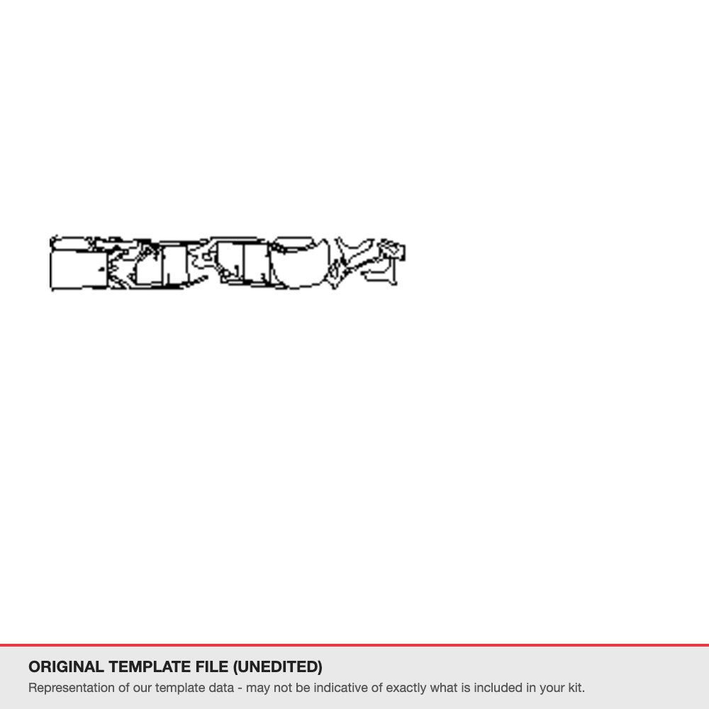 Audi A3 Hatchback 2025+ original template file (template 1)