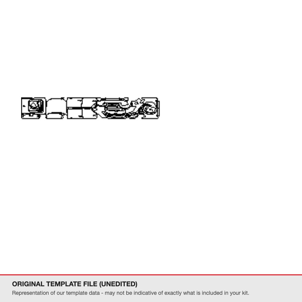 Audi Q3 SUV 2019-2025 original template file (template 1)