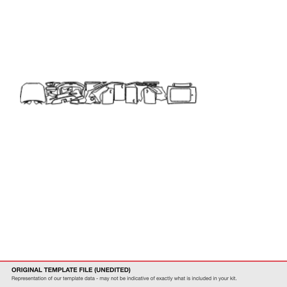 Audi Q5 SUV 2015-2016 original template file (template 3)