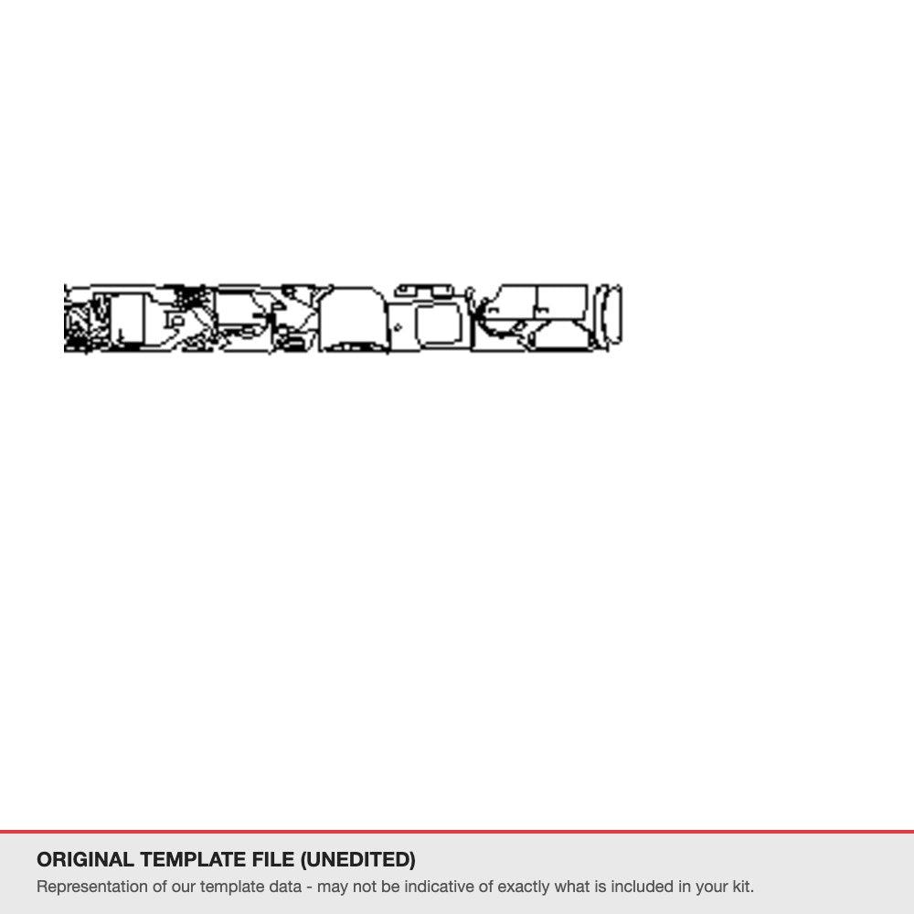 Audi Q8 2019-2023 original template file (template 3)