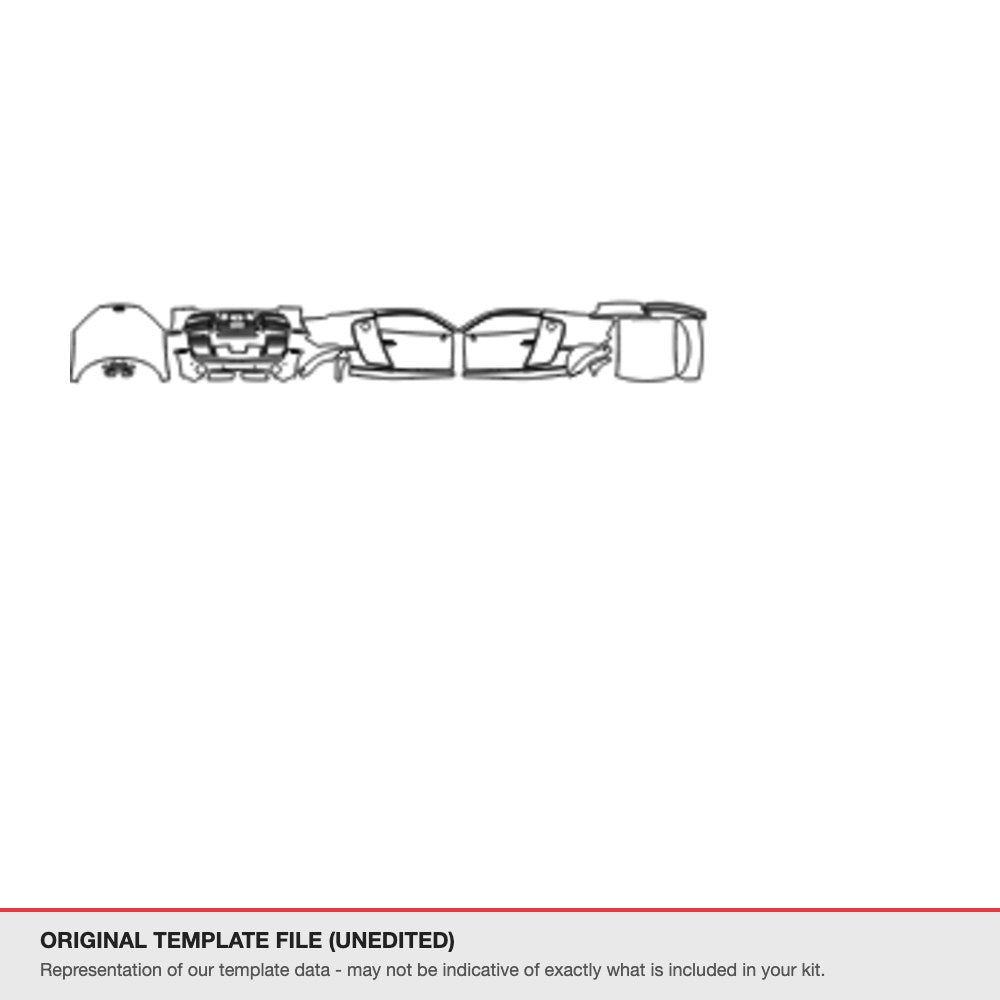 Audi R8 2016-2017 original template file (template 2)