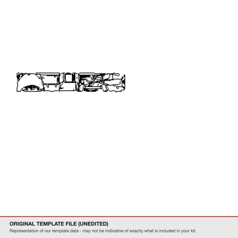 Audi R8 2016-2017 original template file (template 1)