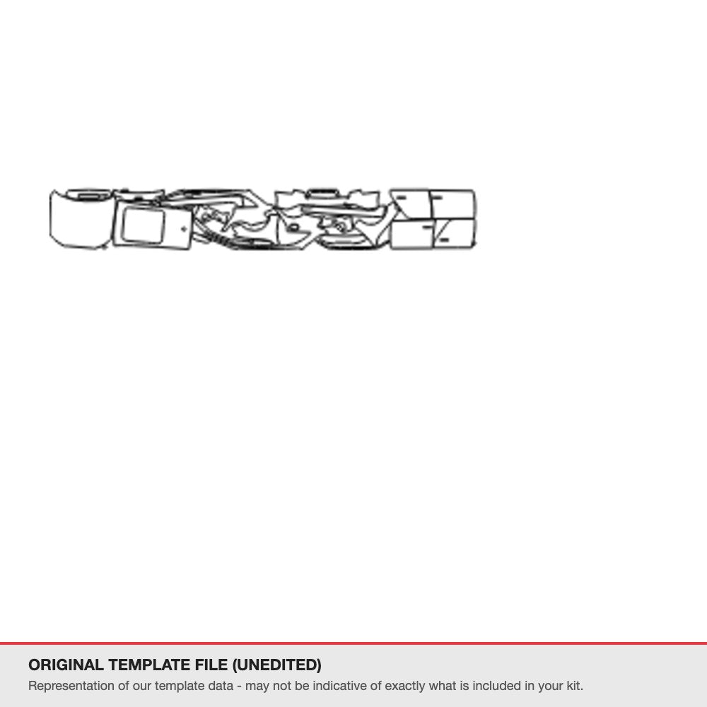 Audi RS4 2013-2018 original template file