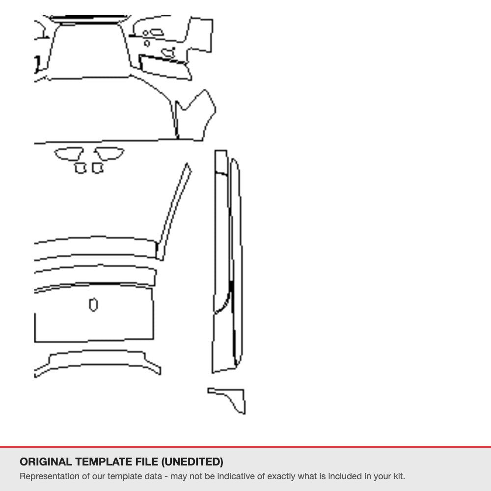 Audi A5 Coupe 2012-2013 original template file (template 2)