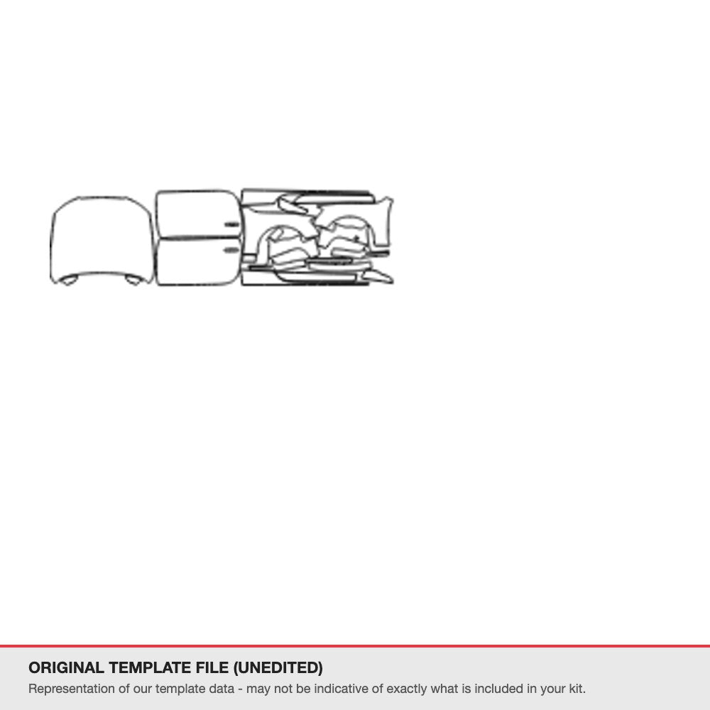 Audi A5 Coupe 2016 original template file (template 2)