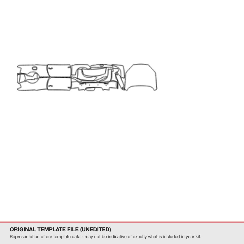 Audi A5 Coupe 2017-2020 original template file (template 1)
