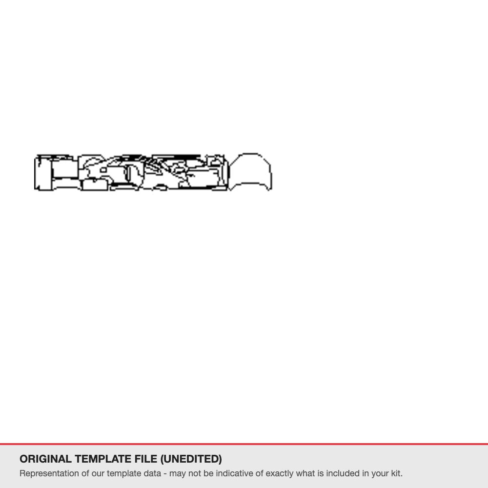 Audi A5 Coupe 2017-2020 original template file (template 2)