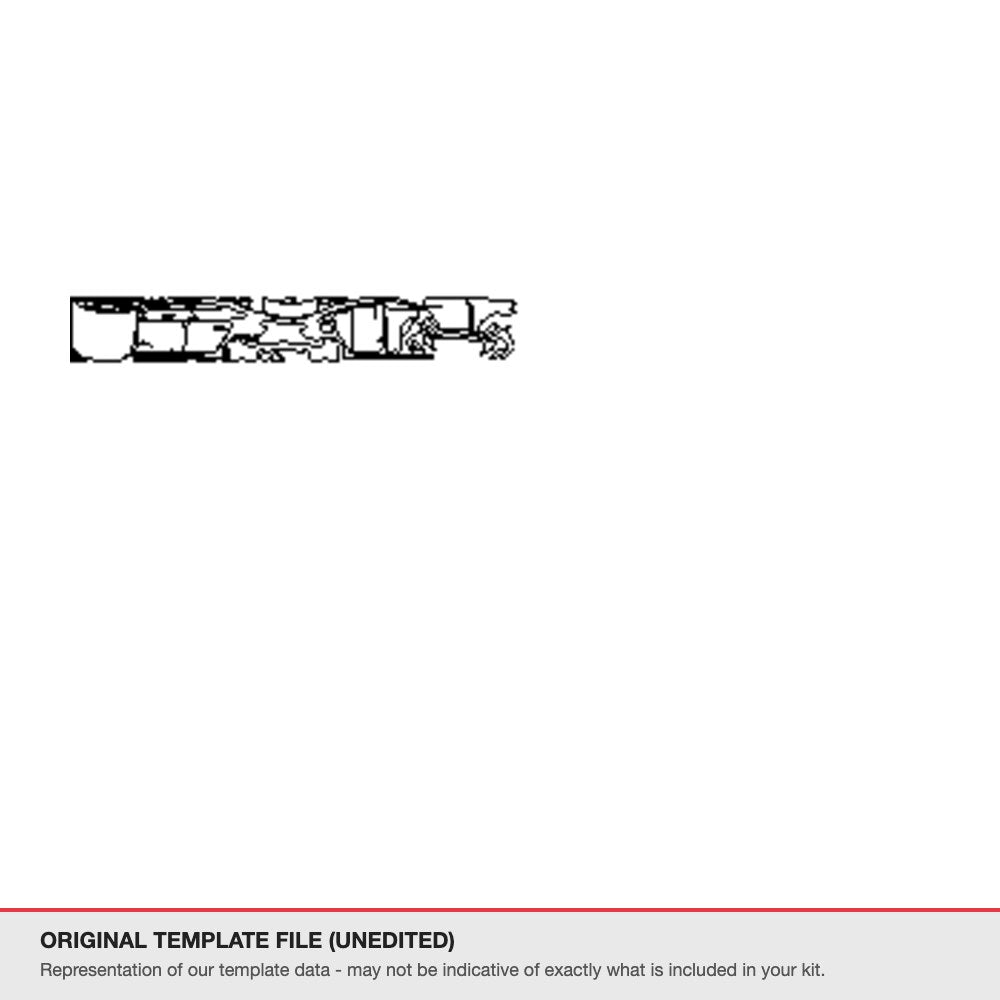 Audi A5 Sportback 2025+ original template file (template 1)