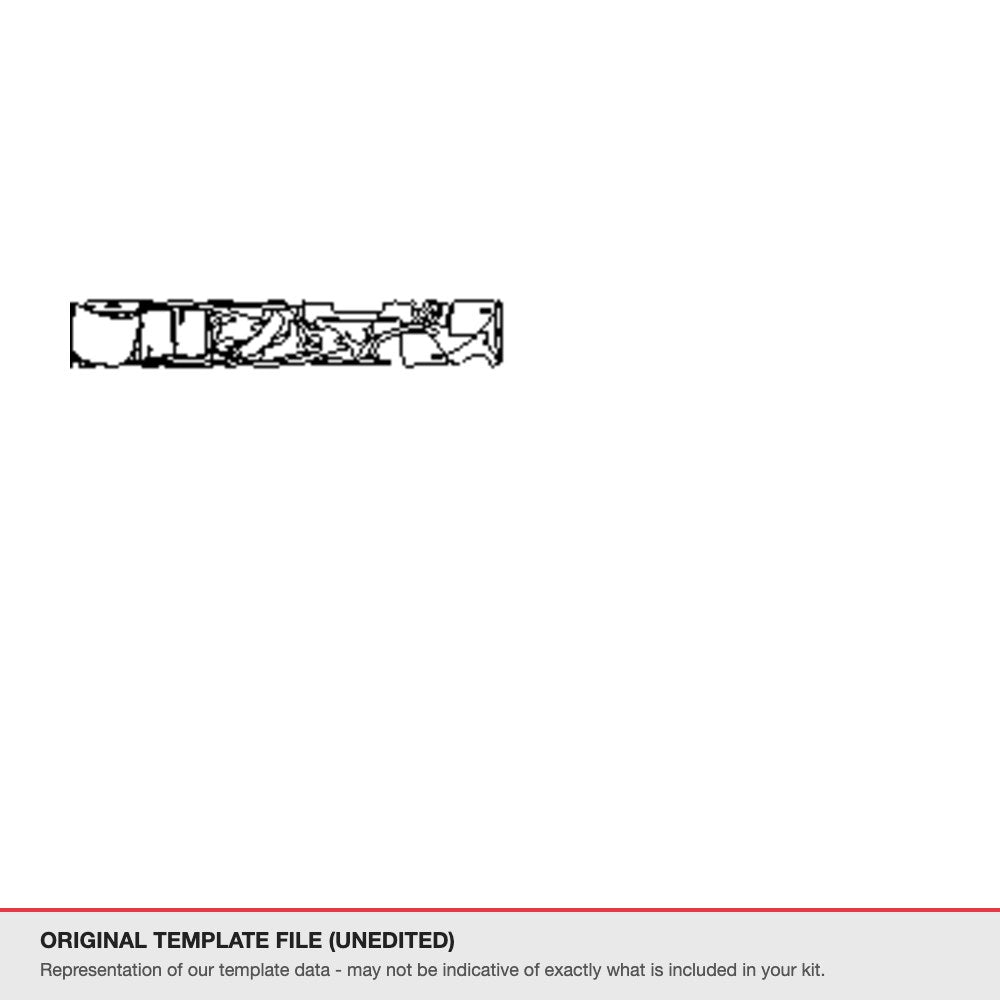Audi A5 Sportback 2025+ original template file (template 2)