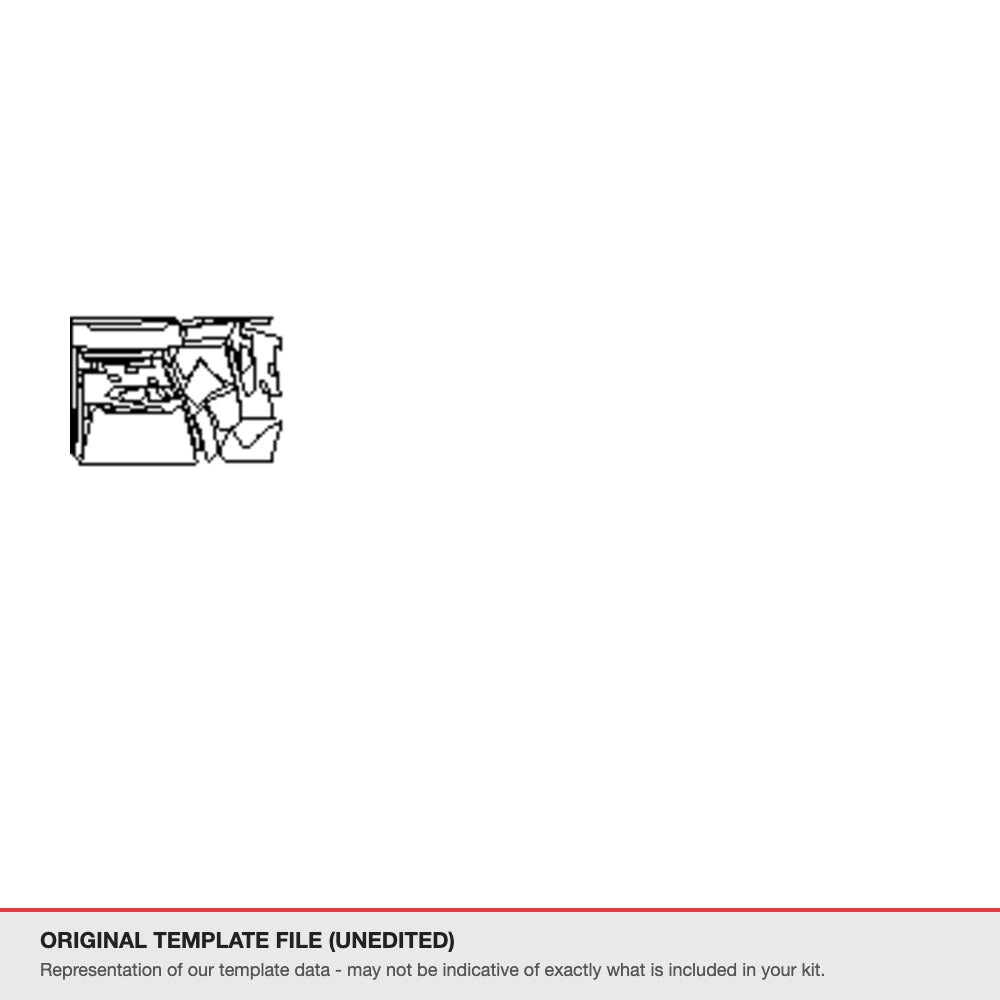Audi A6 Avant 2010-2016 original template file