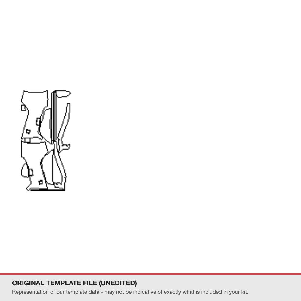 Audi A1 2015-2018 original template file