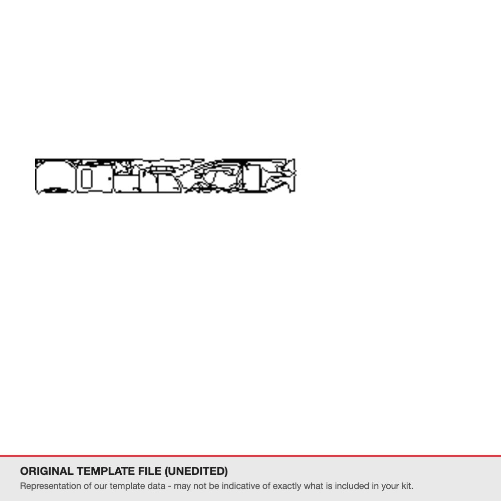 Audi A7 2016-2018 original template file (template 2)