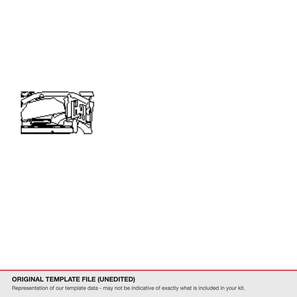 Audi A8 2010-2014 original template file