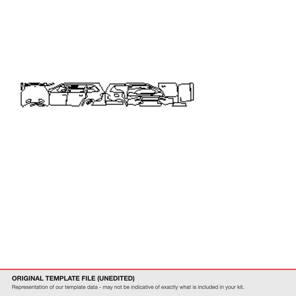 Mercedes-Benz GL 2015+ original template file (template 1)