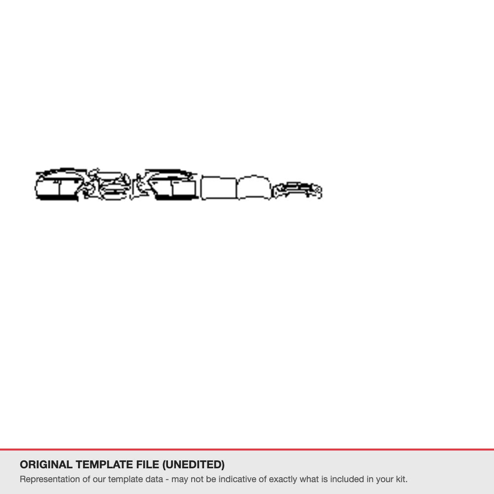 Mercedes-Benz A-Class Hatchback 2016-2019 original template file (template 1)