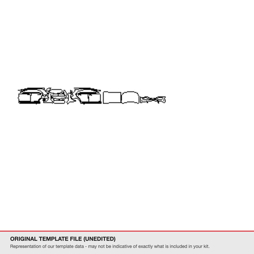 Mercedes-Benz A-Class Hatchback 2016-2019 original template file (template 2)