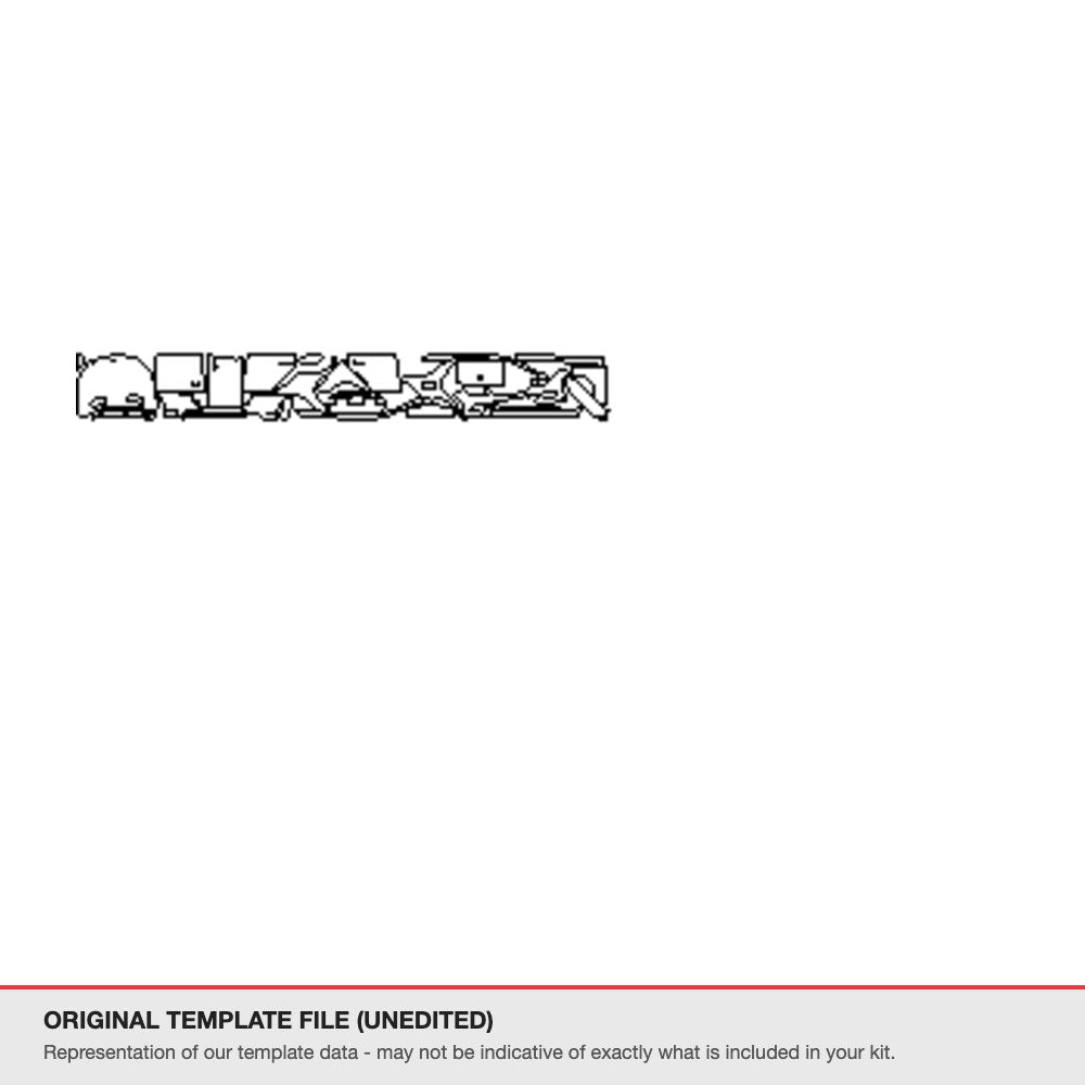 Mercedes-Benz GLE 2017-2019 original template file (template 2)