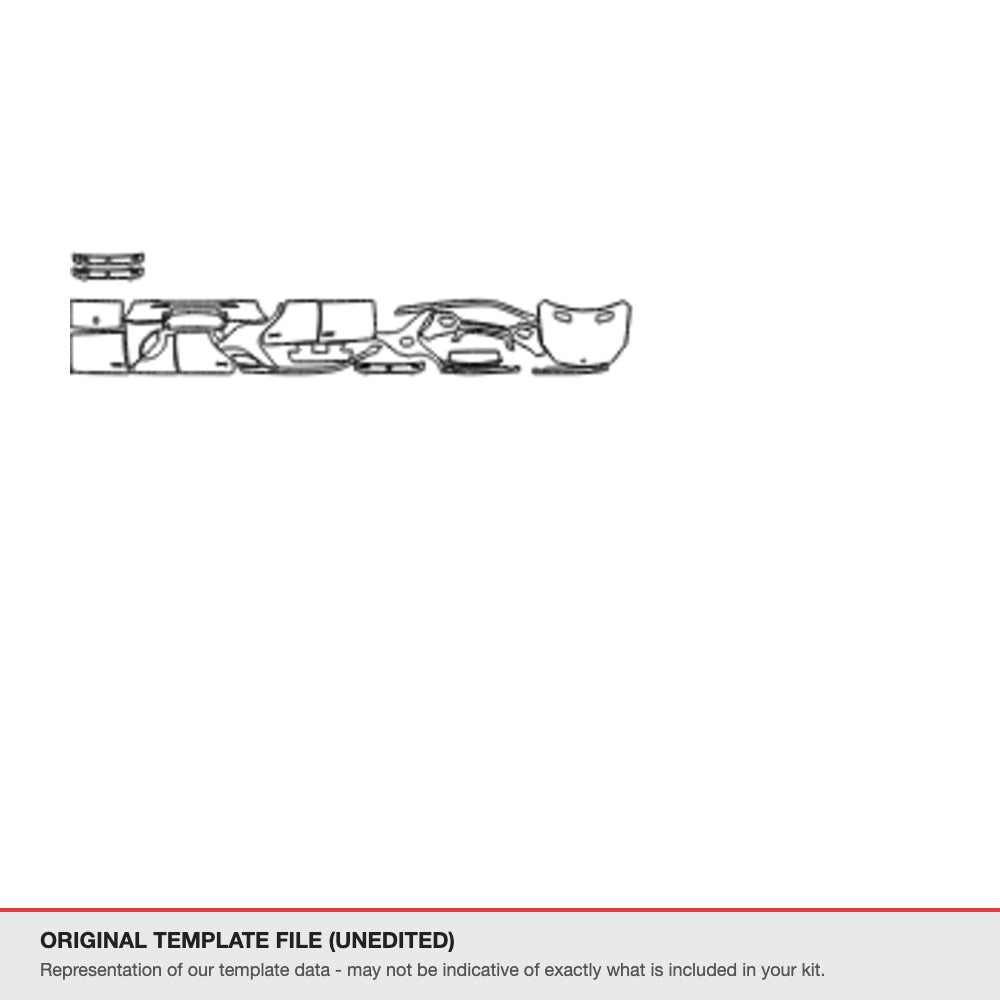 Mercedes-Benz GLE 2017-2019 original template file (template 1)
