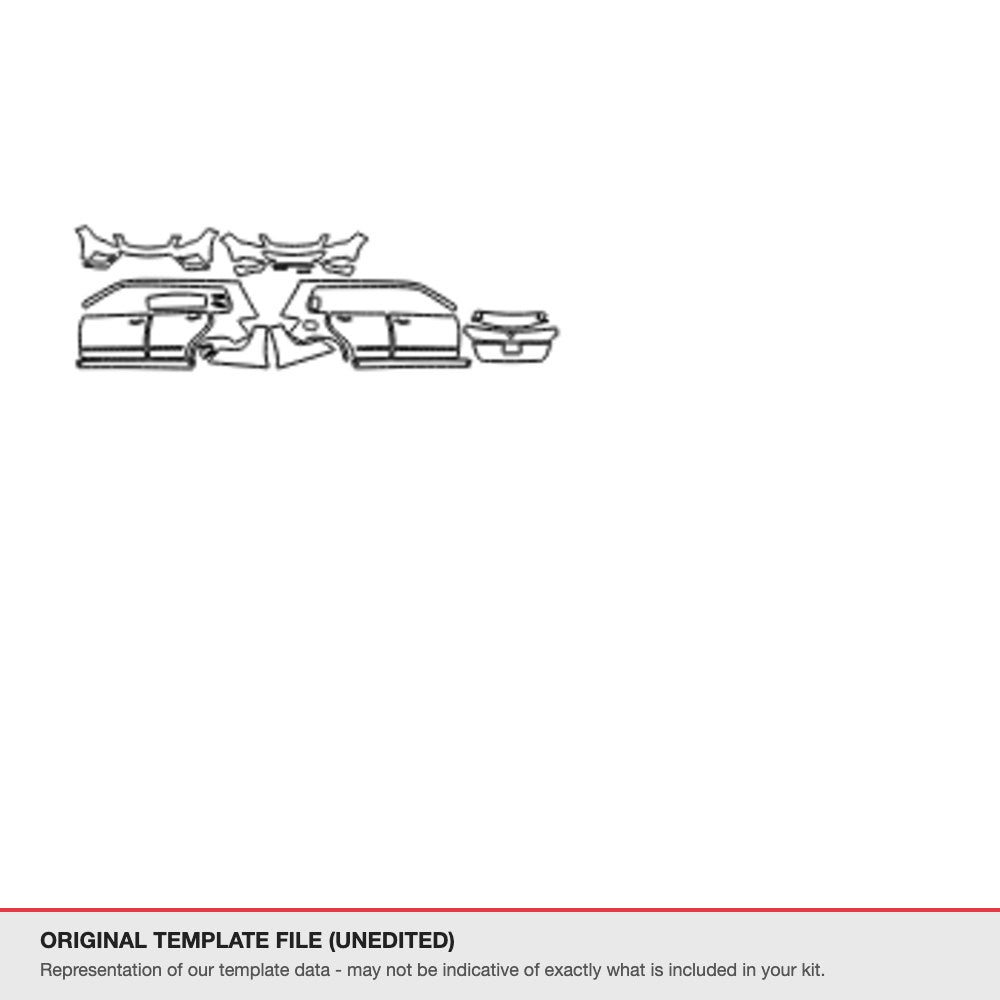 Mercedes-Benz GLK 2013-2014 original template file