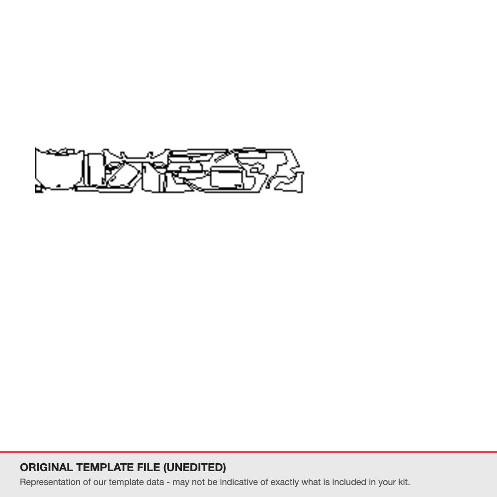 Mercedes-Benz GLK 2015+ original template file (template 2)