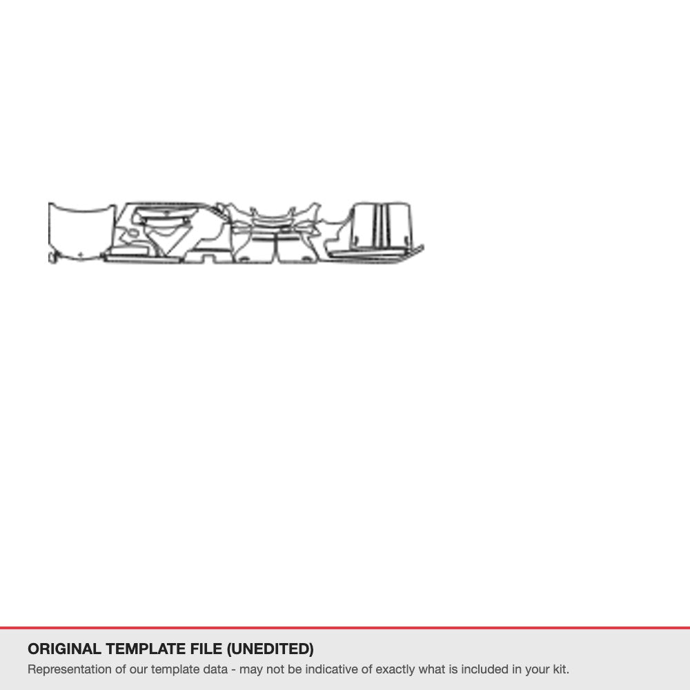 Mercedes-Benz GLK 2015+ original template file (template 1)
