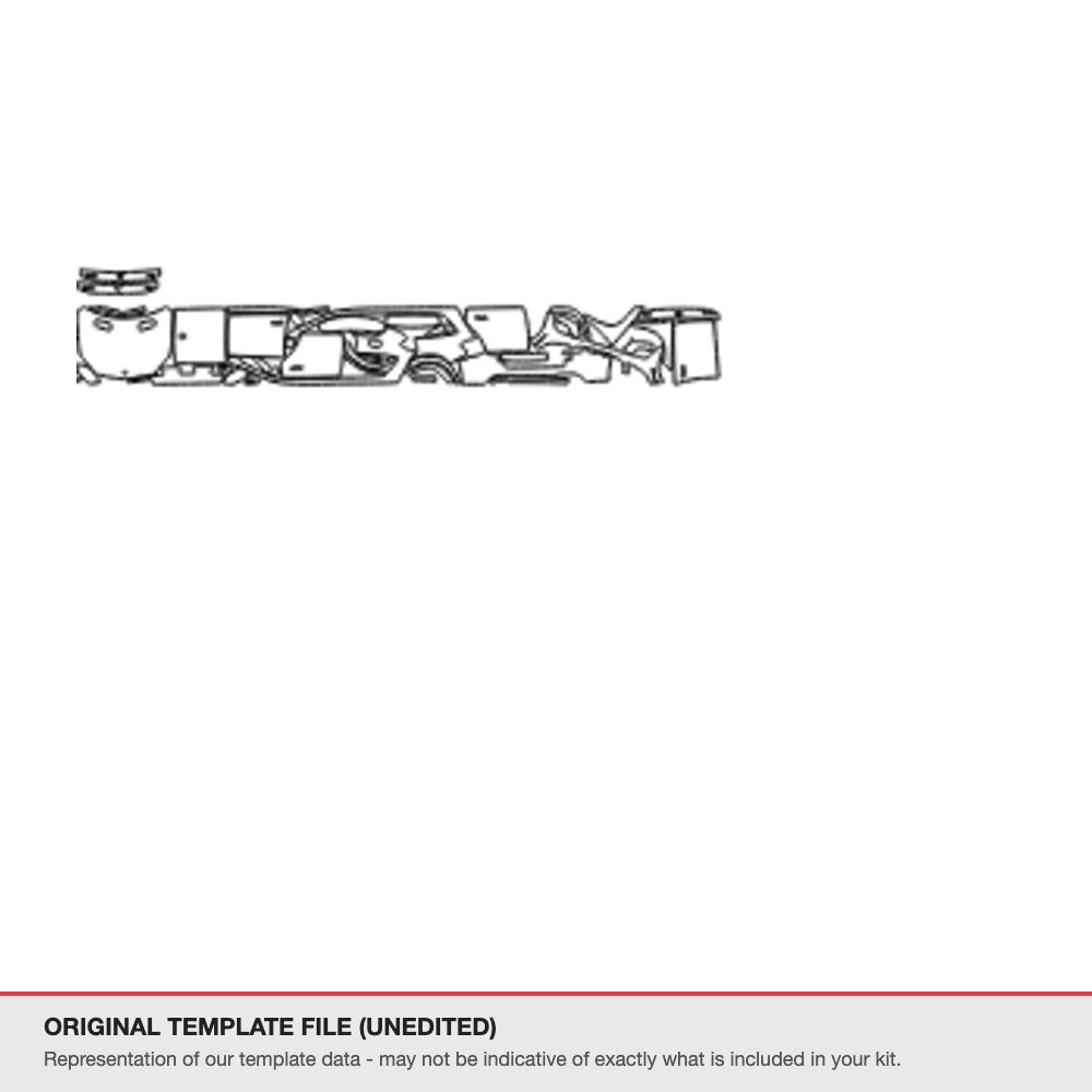 Mercedes-Benz GLS 2017-2019 original template file (template 2)