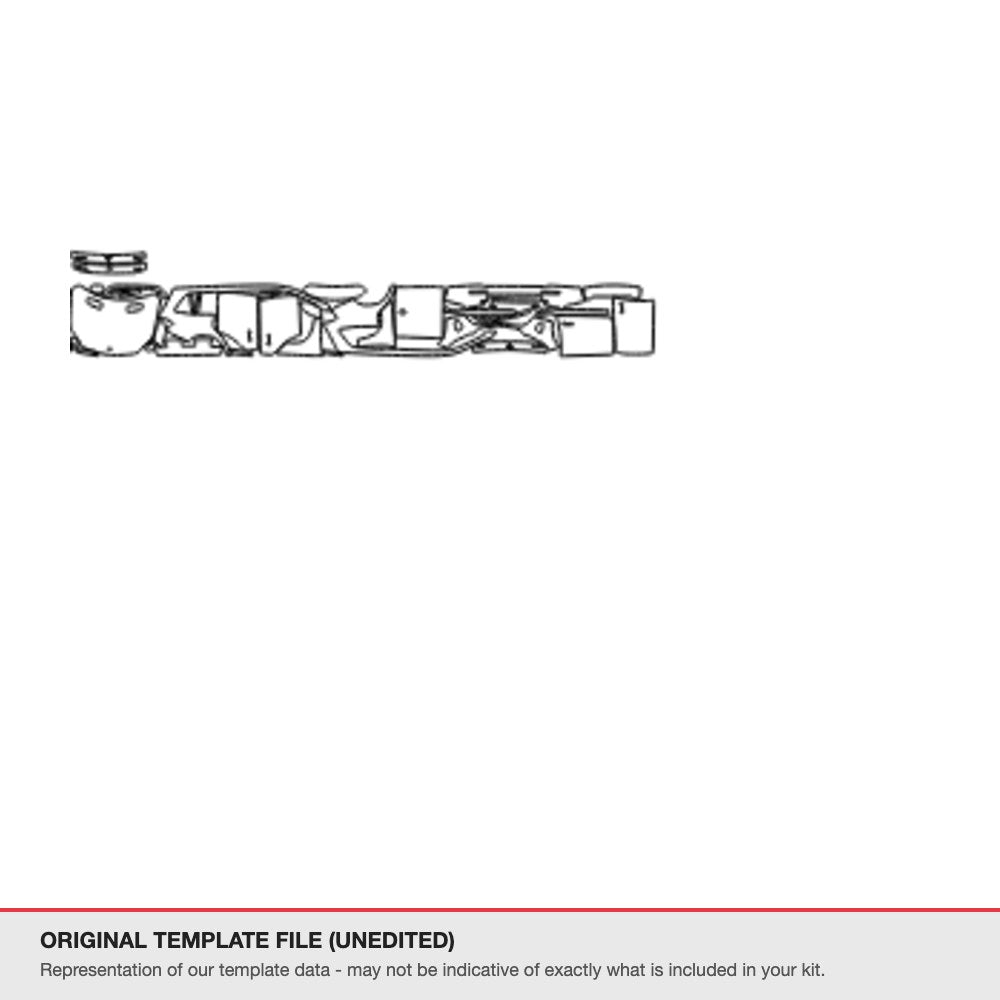 Mercedes-Benz GLS 2017-2019 original template file (template 1)