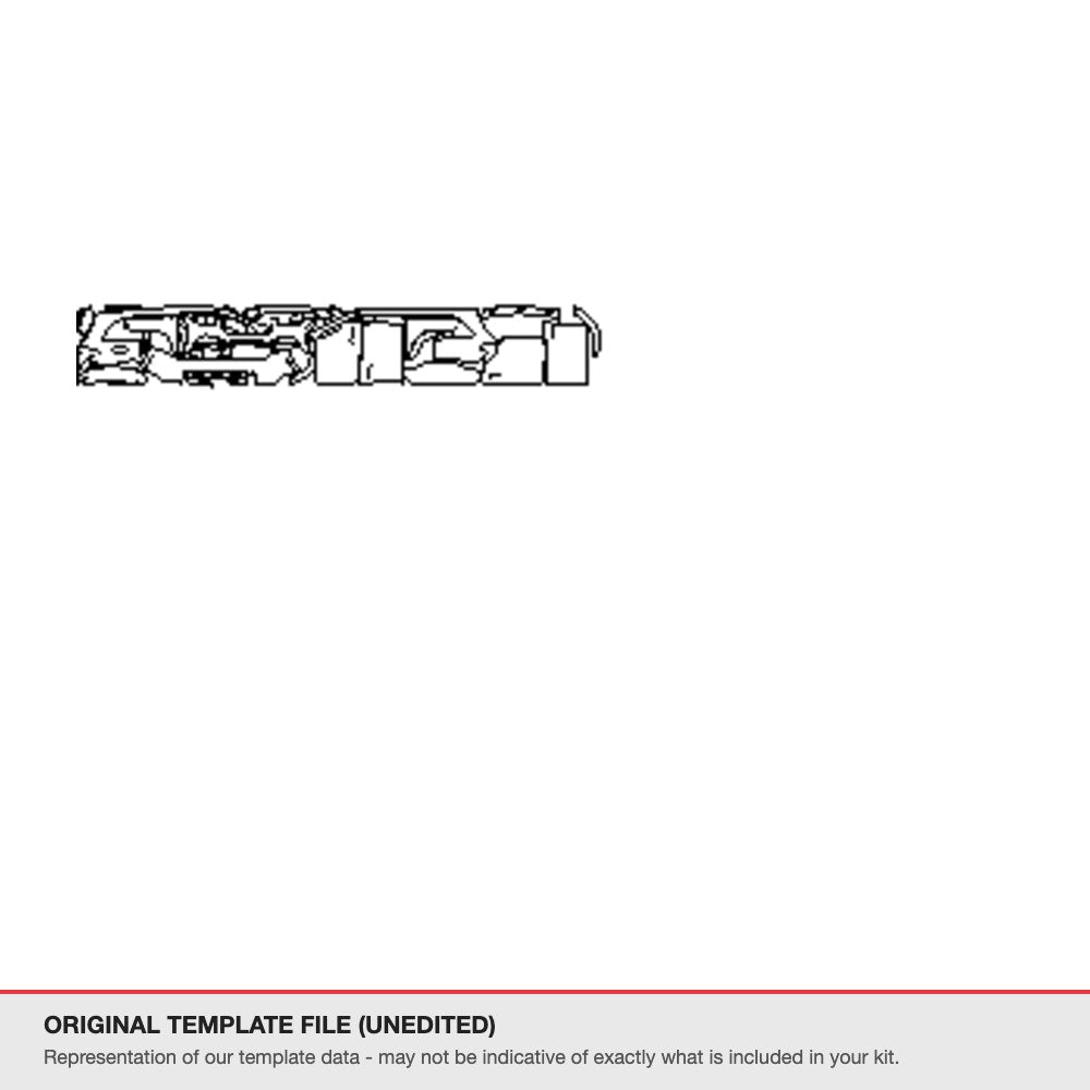 Mercedes-Benz GLS 2020-2023 original template file (template 2)