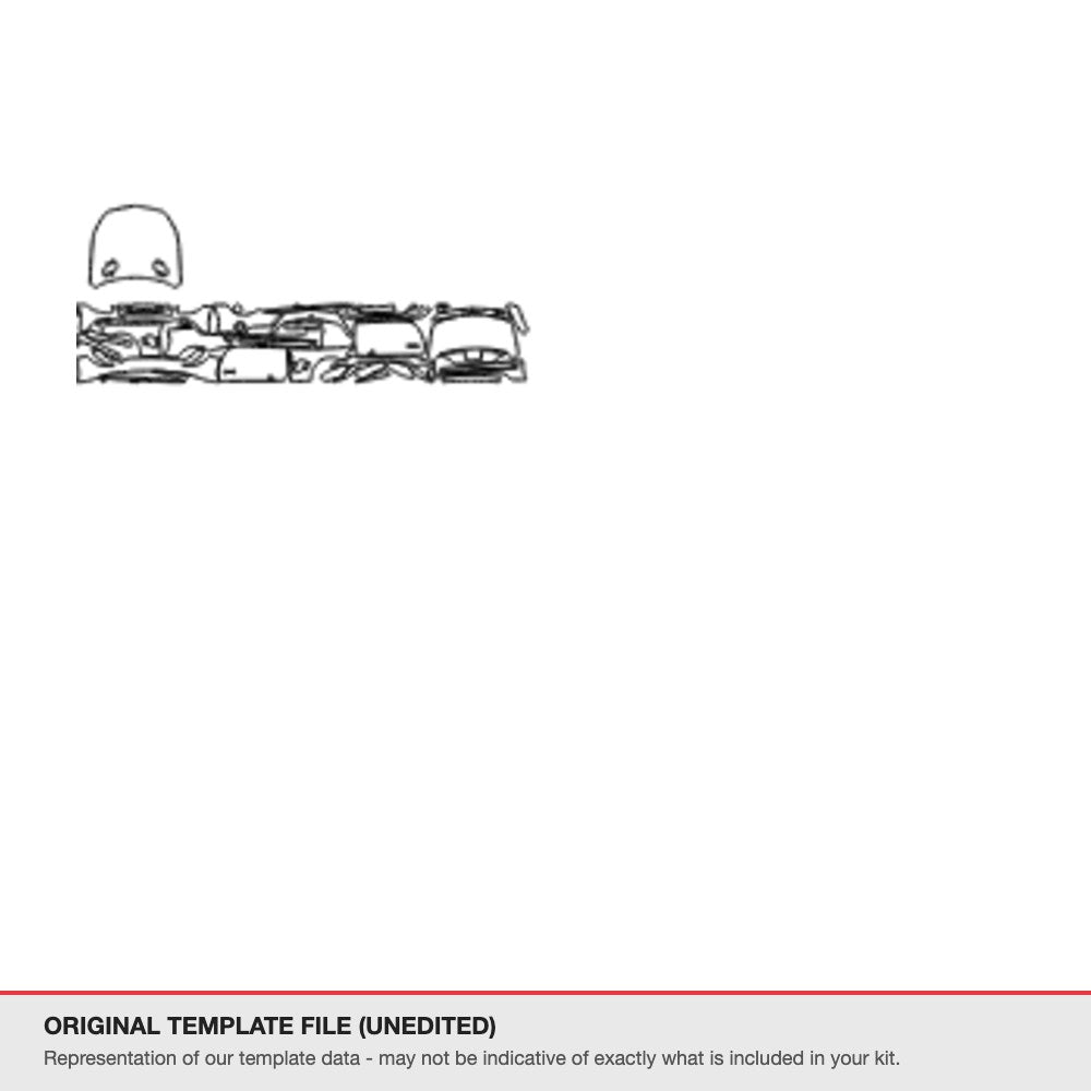 Mercedes-Benz SL Roadster 2017+ original template file (template 1)