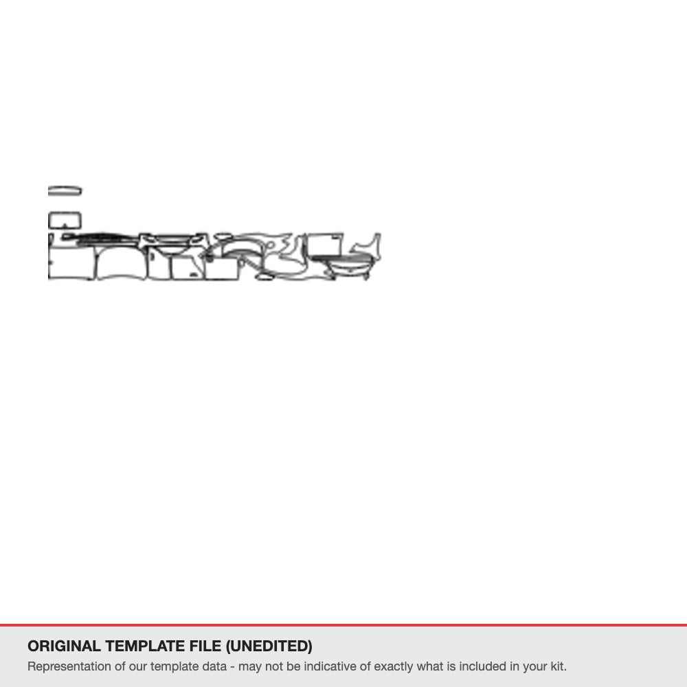 Mercedes-Benz CLA Sedan 2017-2019 original template file (template 1)