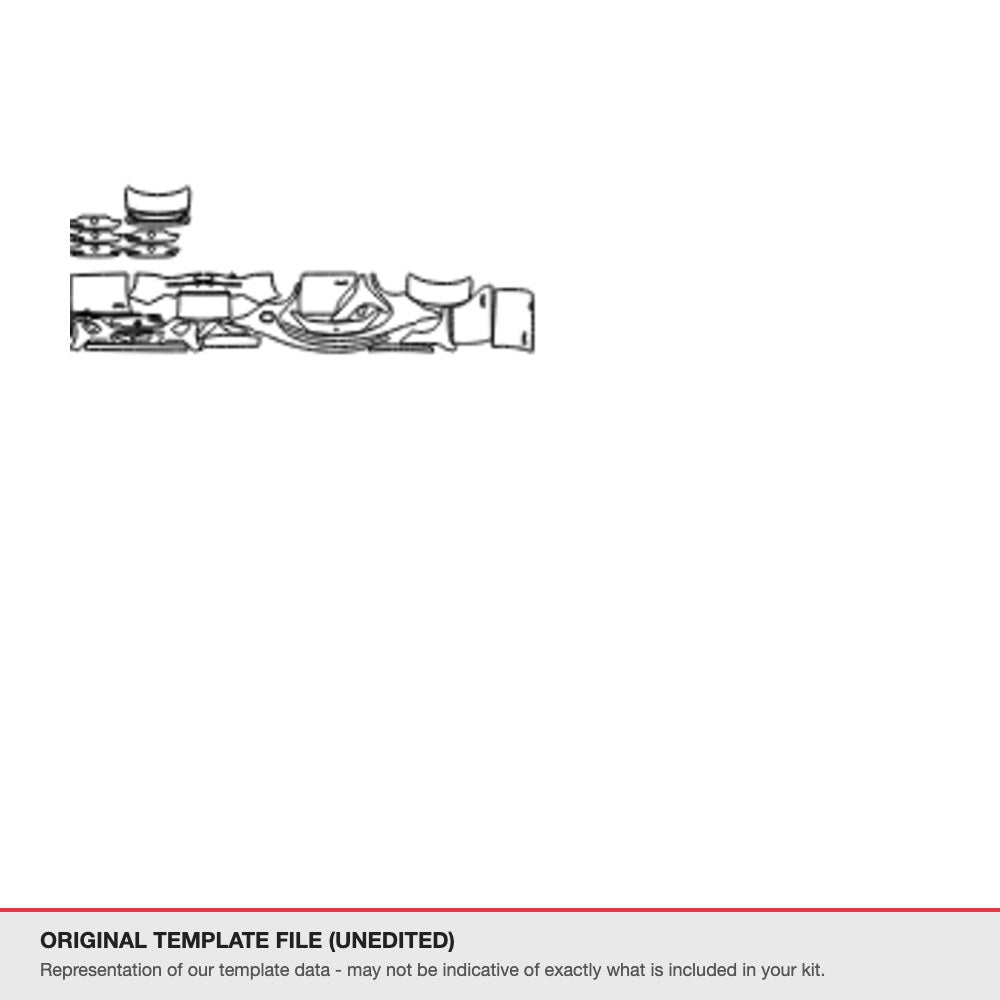 Mercedes-Benz CLA Sedan 2024+ original template file (template 1)